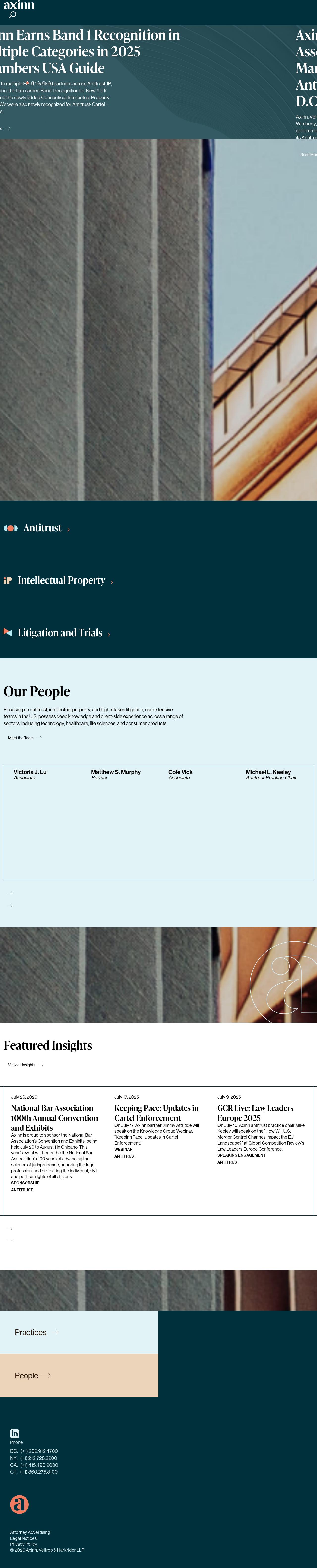 Axinn, Veltrop & Harkrider LLP - Hartford CT Lawyers