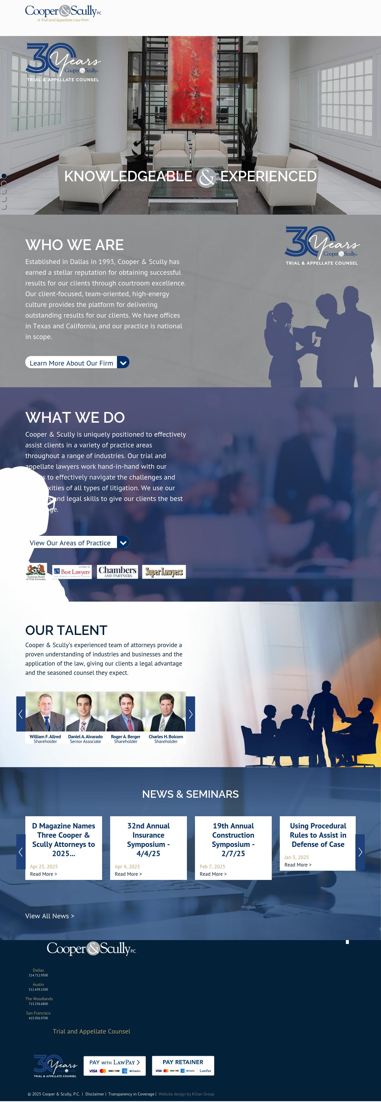 Cooper & Scully, P.C. - San Francisco CA Lawyers