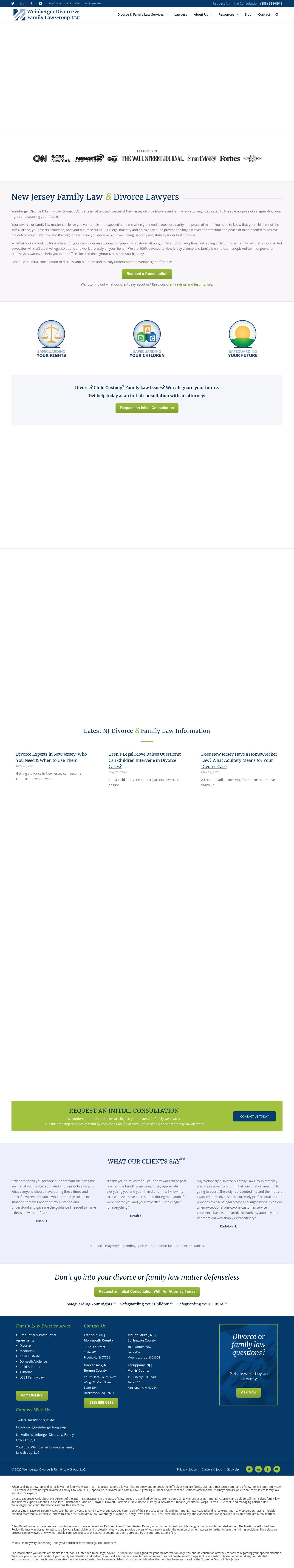 Weinberger Divorce & Family Law Group - Freehold NJ Lawyers