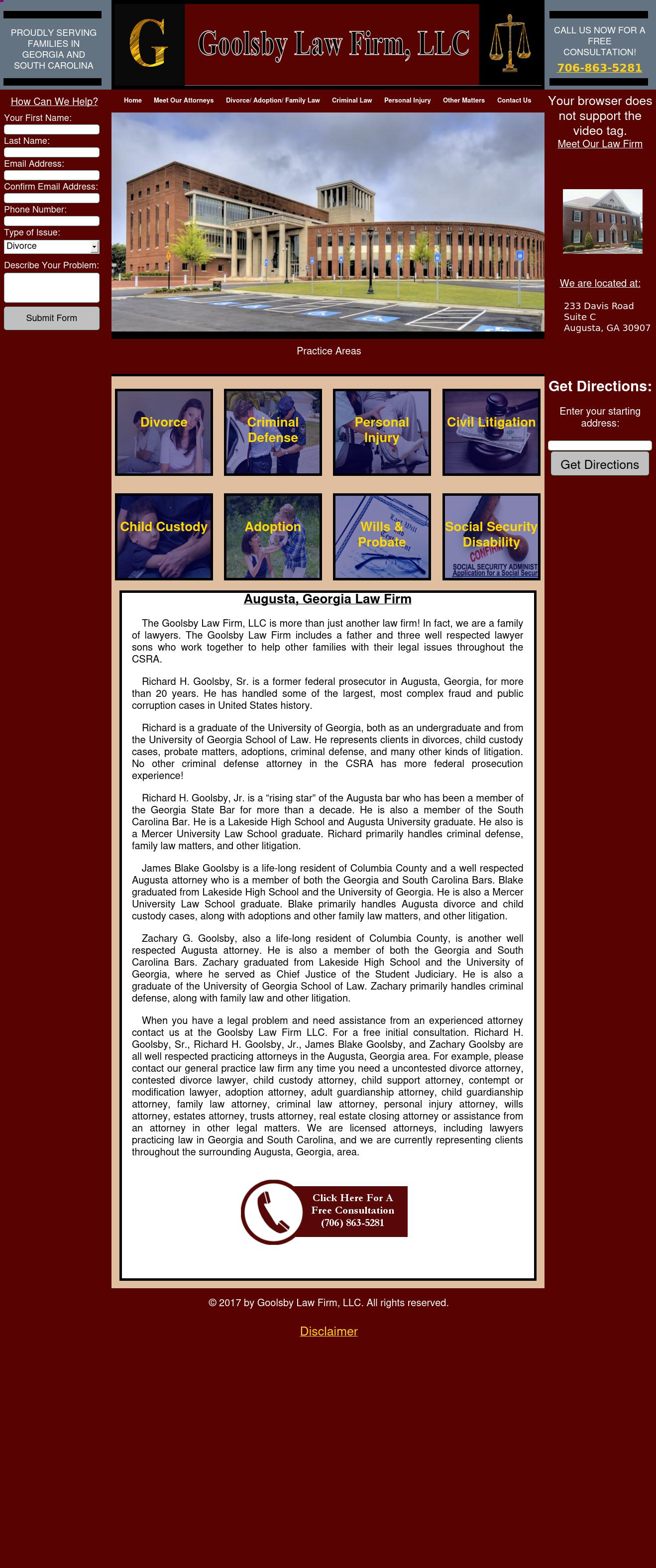 Goolsby Law Firm, LLC - Martinez GA Lawyers