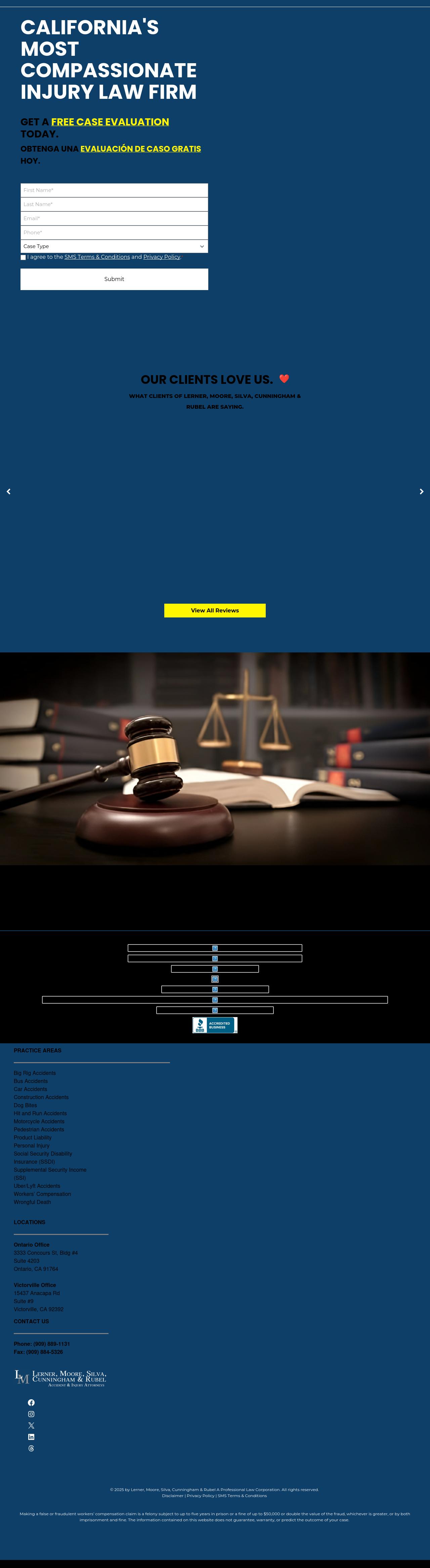 Lerner, Moore, Silva, Cunningham & Rubel A Professional Law Corporation - San Bernardino CA Lawyers