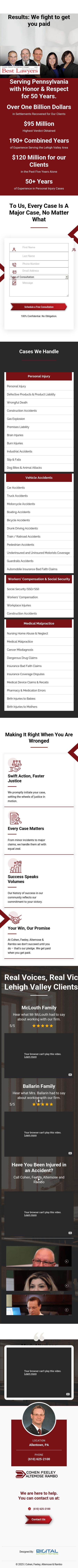 Cohen, Feeley, Altemose & Rambo - Bethlehem PA Lawyers