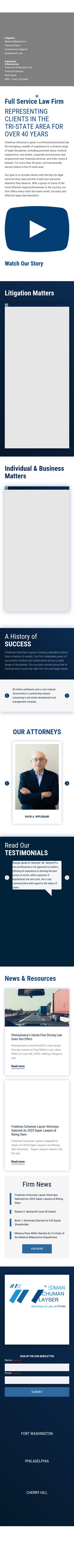 Friedman, Schuman, Applebaum and Nemeroff, P.C. - Doylestown PA Lawyers