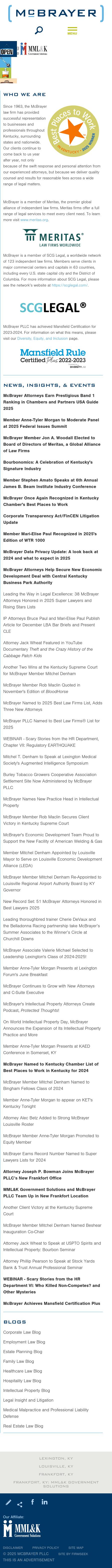 McBrayer, McGinnis, Leslie & Kirkland, PLLC - Washington DC Lawyers