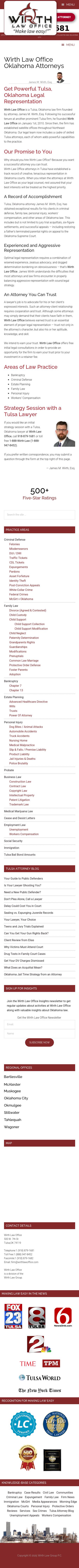 Wirth Law Office - Tulsa Attorneys - Tulsa OK Lawyers