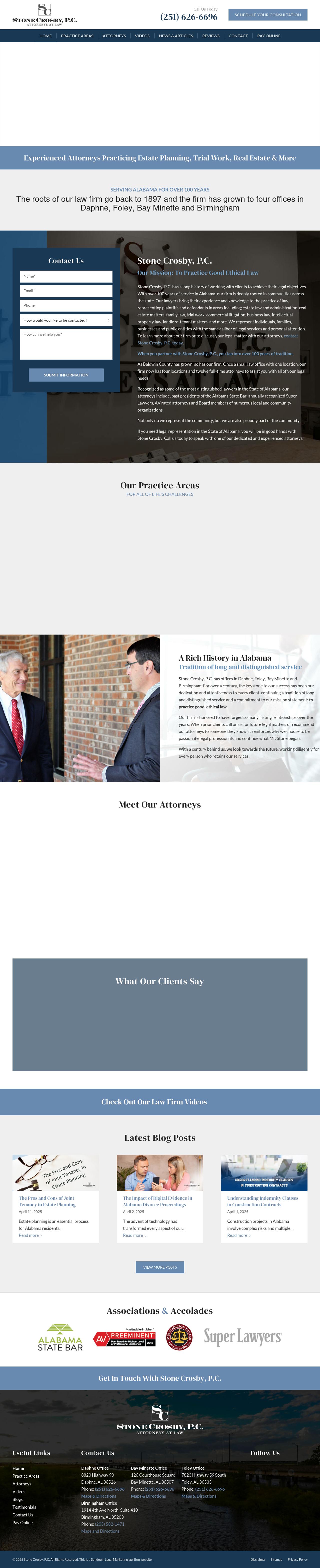 Stone, Granade & Crosby, P.C. - Bay Minette AL Lawyers