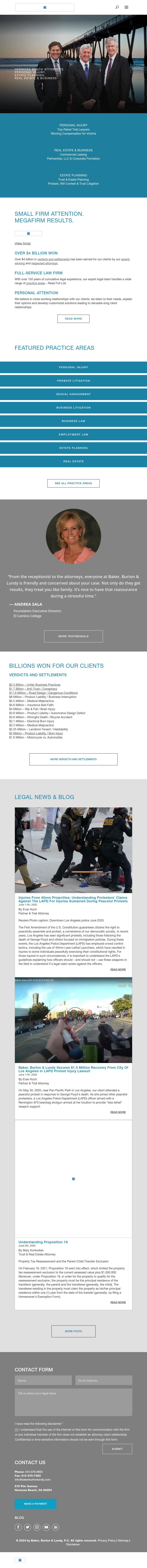 Baker, Burton & Lundy - Hermosa Beach CA Lawyers