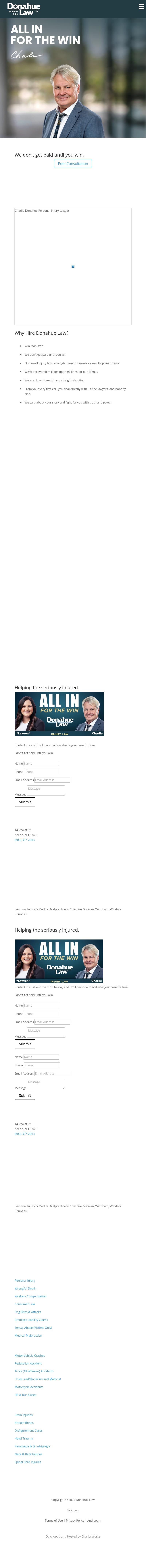 Charlie A. Donahue, Donahue Law, P.A. - Spofford NH Lawyers