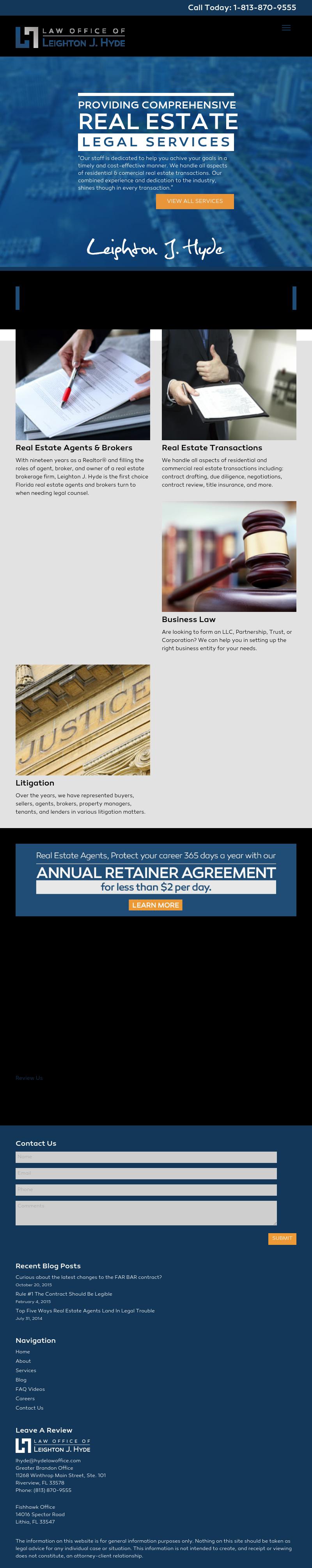 Law Office of Leighton J. Hyde - Tampa FL Lawyers