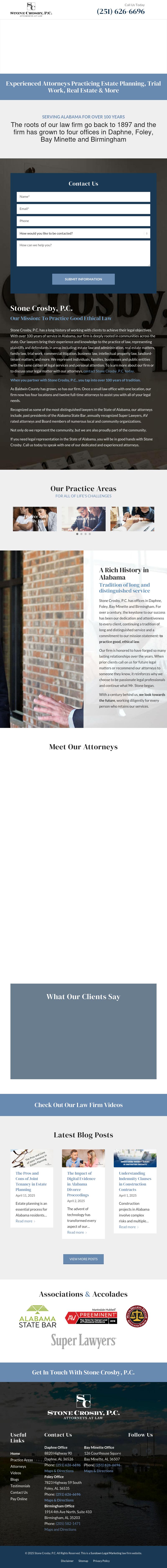 Stone, Granade & Crosby, P.C. - Bay Minette AL Lawyers