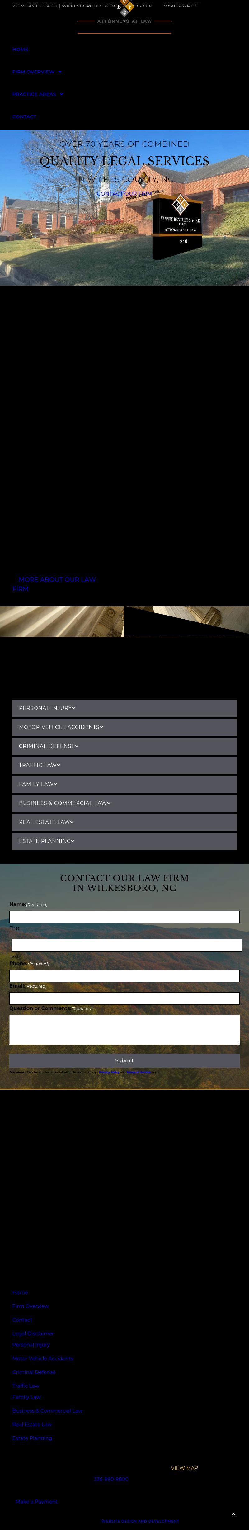 Vannoy, Colvard, Triplett & Vannoy, P.L.L.C. - North Wilkesboro NC Lawyers